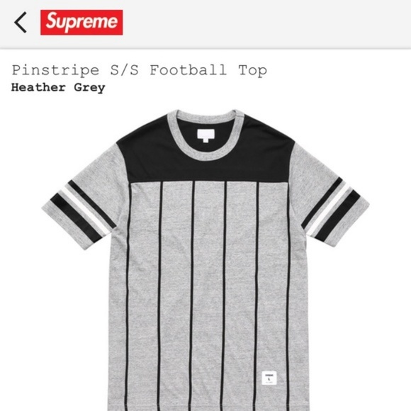 Supreme Other - Supreme Pinstripe S/S Football top